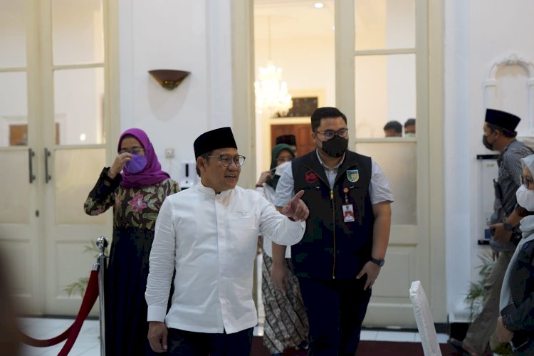 Muhaimin Iskandar saat bertemu Bupati Kediri Hanindhito Himawan Pramana/Ist