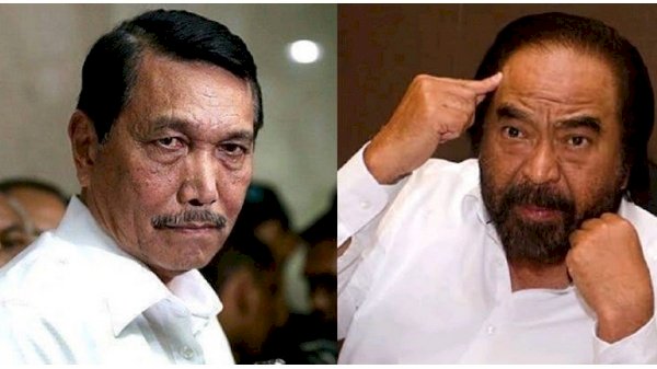 Luhut Binsar Padjaitan dan Surya Paloh/Repro