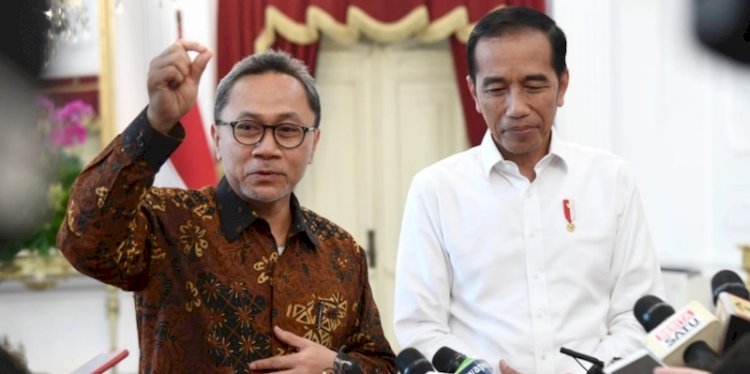 Presiden Republik Indonesia, Joko Widodo dan Ketua Umum Partai Amanat Nasional (PAN), Zulkifli Hasan/Net