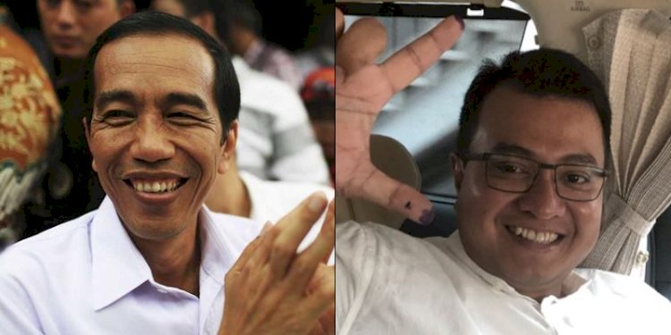 Presiden Joko Widodo dan Deputi Bidang Balitbang DPP Partai Demokrat Syahrial Nasution/RMOL