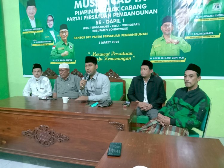 DPC PPP Bondowoso saat pers rilis/RMOLJatim 