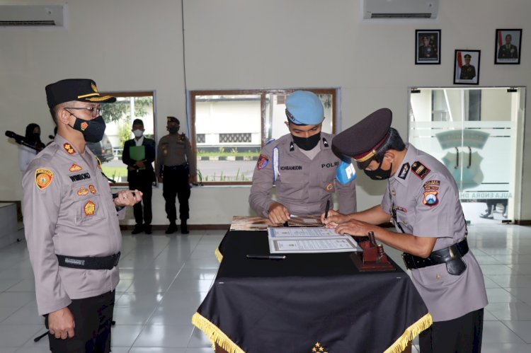 Suasana Sertijab Polres Bondowoso/ist 