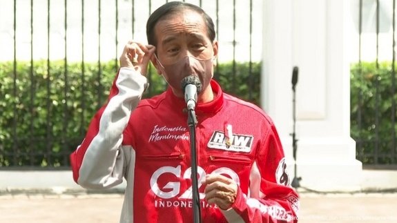 Presiden Joko Widodo menggelar konferensi pers di Istana Merdeka, Jakarta Pusat/Net