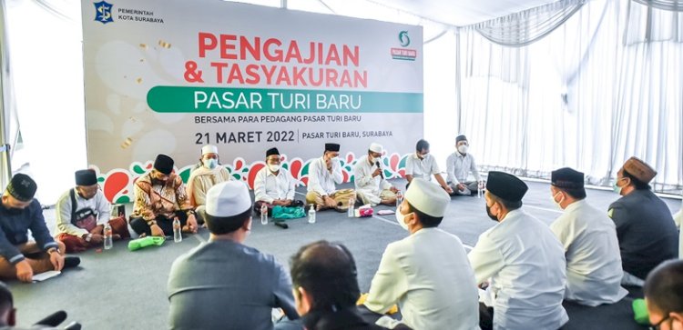 Pembukaan Pasar Turi Baru diawali dengan menggelar Pengajian dan Tasyakuran/RMOLJatim