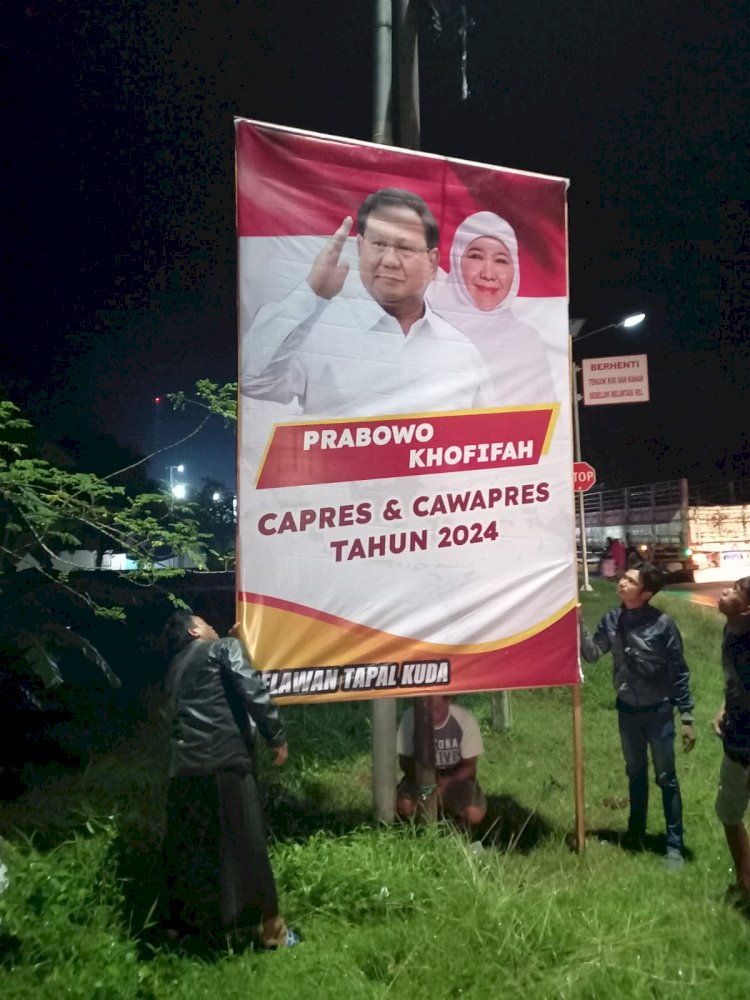 Baliho dukungan Prabowo-Khofifah di tapal kuda/ist