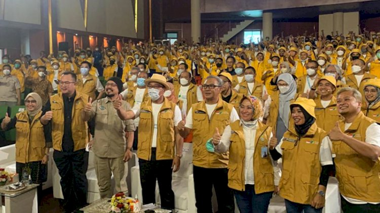 Acara Inaugurasi Petani Milenial yang berlangsung di Institut Pertanian Bogor (IPB), 24 Maret 2022./Dok