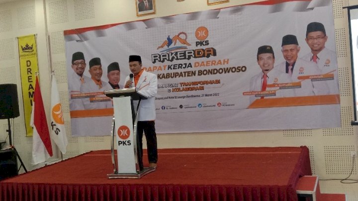 Ketua DPD PKS Bondowoso, Ketut Yudi Kartiko saat berikan sambutan/RMOLJatim