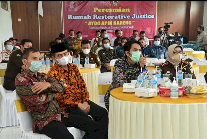 Acara peresmian rumah restorative Justice di desa Jeruk gulung Madiun /ist