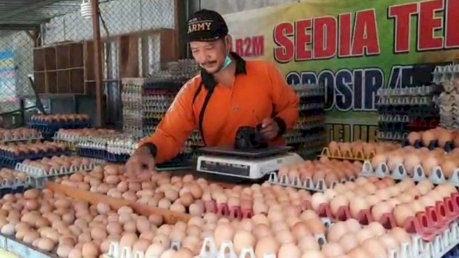 Penjual telur di Pasar Setono Betek Kota Kediri