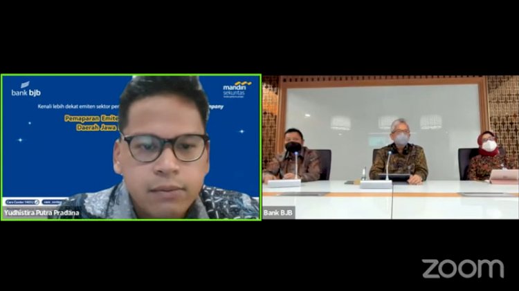 Webinar bank bjb bersama Mandiri Sekuritas./Dok