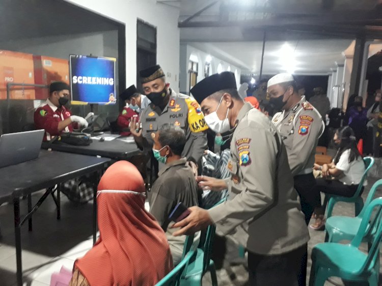 Vaksinasi di Satlantas Polres Jombang/RMOLJatim