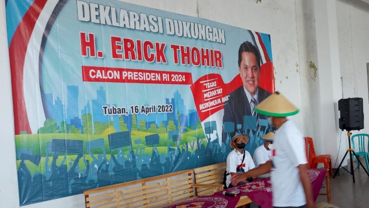 Saat Para petani Menggelar Deklarasi Dukungan Pencalonan Presiden Erick Tohir