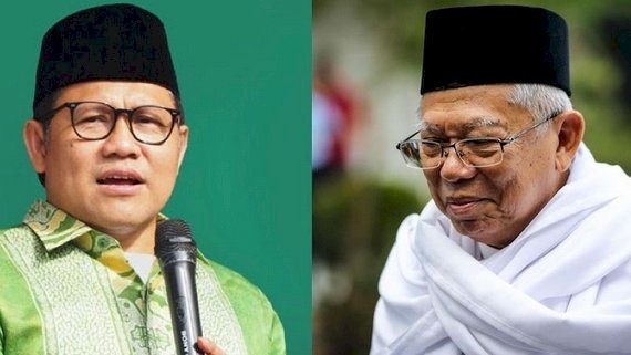 Ketua Umum PKB Muhaimin Iskandar dan Wakil Presiden Maruf Amin/RMOL