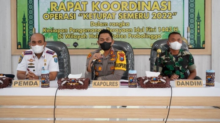 Suasana Rapat Polres Probolinggo dan Kodim serta Dishub. /RMOLJatim