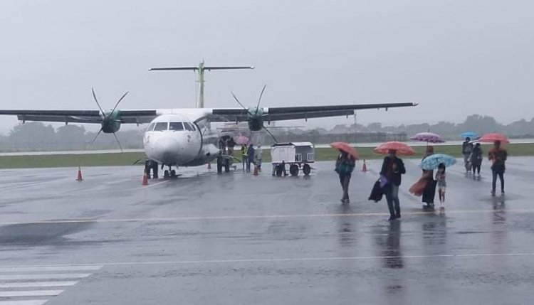 Penerbangan perdana maskapai Citilink di Bandara Trunojoyo rute Sumenep-Surabaya/RMOLJatim