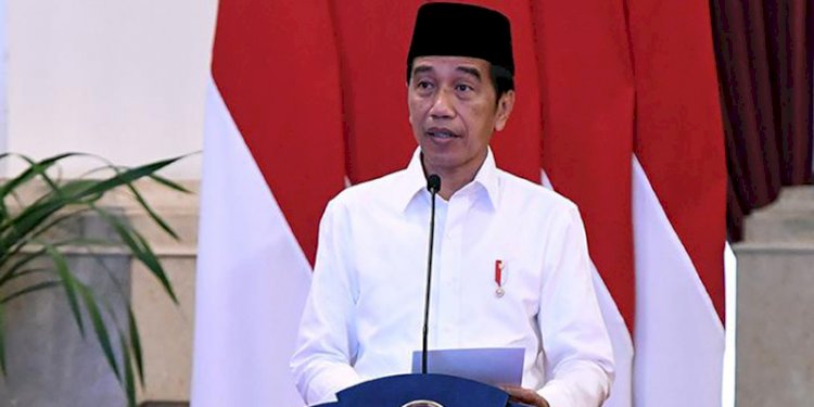 Presiden RI, Joko Widodo kembali disorot soal sikap yang kontras dengan imbauannya dalam halalbihalal Lebaran/Ist