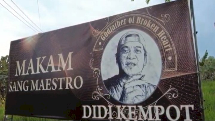 Makam Didi Kempot di Desa Majasem, Kecamatan Kendal, Ngawi.   