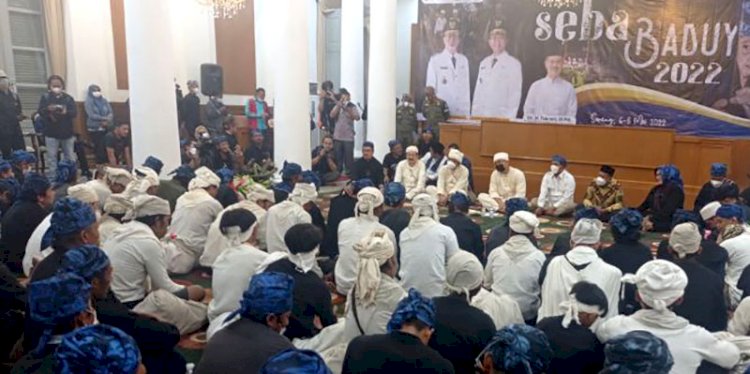 Prosesi Seba Baduy di Gedung Negara, Kota Serang/Net