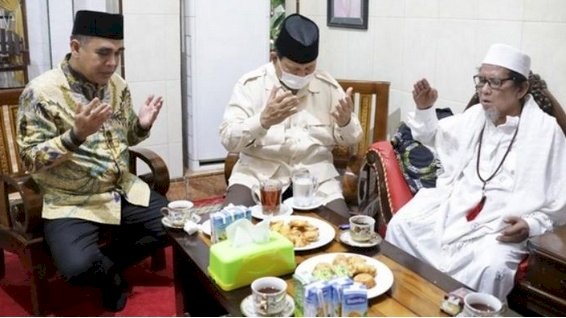 Ketua Umum Partai Gerindra, Prabowo Subianto saat kunjungi Kiai berpengaruh di Jatim, Ahmad Muzaki Syah/RMOL