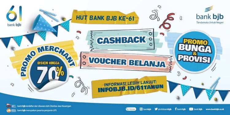 Banjir promo dalam rangka HUT ke-61 bank bjb/Ist