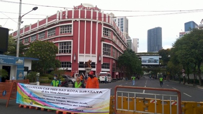 Suasana CFD di Jalan Tunjungan/RMOLJatim