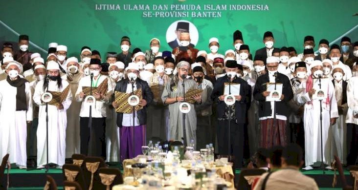 Ijtima Ulama Banten deklarasi dukungan Sandiaga Salahuddin Uno maju sebagai Capres 2024/Ist