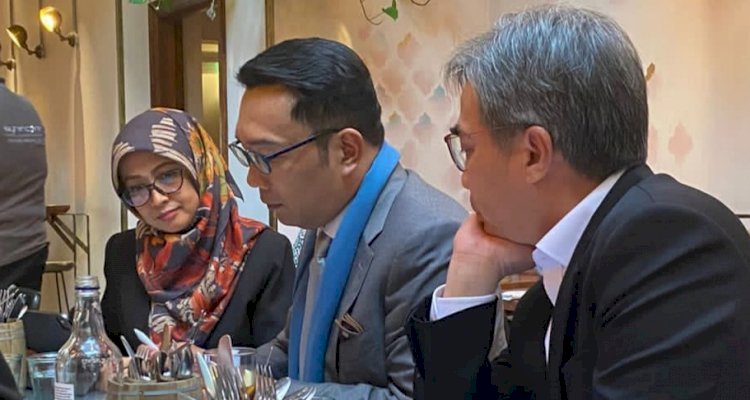 Gubernur Jabar Ridwan Kamil saat kunjungan dinas ke London, Inggris/Ist