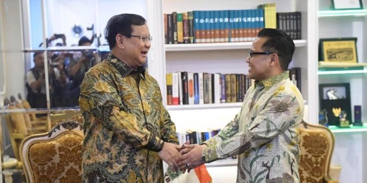 Ketua Umum Partai Gerindra Prabowo Subianto dan Ketua Umum PKB Muhaimin Iskandar/Net