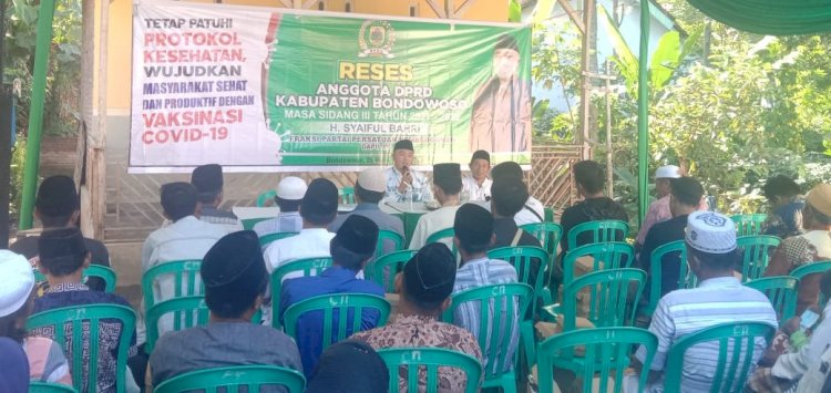 Suasana reses H Syaiful Bahri anggota DPRD Bondowoso F-PPP/RMOLJatim