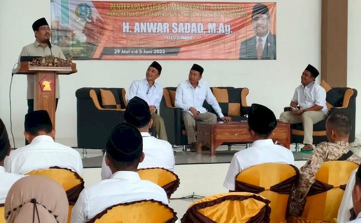 Suasana saat serap aspirasi wakil Ketua DPRD Propinsi Jawa Timur, Anwar Sadad/RMOLJatim