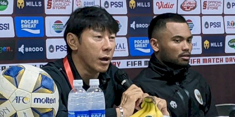 Pelatih Timnas Indonesia, Shin Tae-yong, meminta maaf atas hasil imbang yang diraih lawan Bangladesh/Net