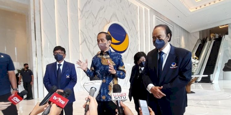 Presiden Joko Widodo dan Ketua Umum Partai Nasdem, Surya Paloh/Net
