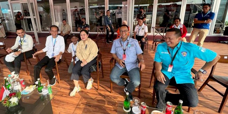 Sejumlah tokoh dan politisi ikut memeriahkan gelaran Jakarta E-Prix 2022 yang digagas Gubernur DKI Jakarta, Anies Baswedan/Net