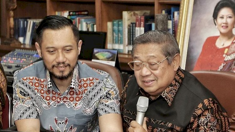 Ketum Demokrat Agus Harimurti Yudhoyono dan Ketua Majelis Tinggi Partai Demokrat, Susilo Bambang Yudhoyono bakal menentukan arah koalisi partai/Net