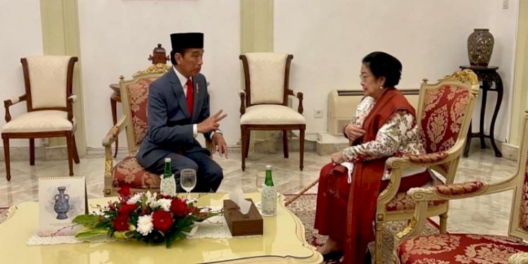 Presiden Joko Widodo dan Ketua Umum PDI Perjuangan Megawati Soekarnoputri di Istana Negara, Jakarta/Ist