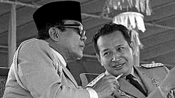 Presoden pertama RI Soekarno dan Presiden kedua RI Soeharto/Net