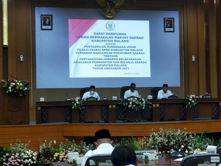 Situasi Rapat Paripurna di Gedung DPRD Kabupaten Malang/RMOLJatim