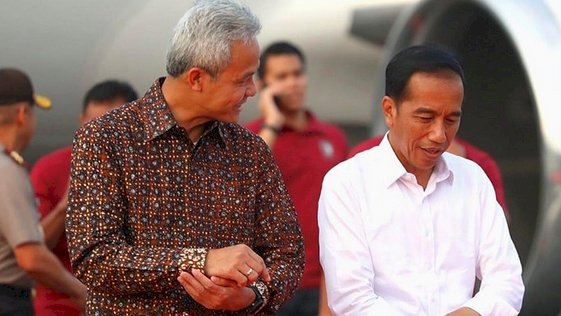 Ganjar Pranowo dan Presiden Jokowi/ net