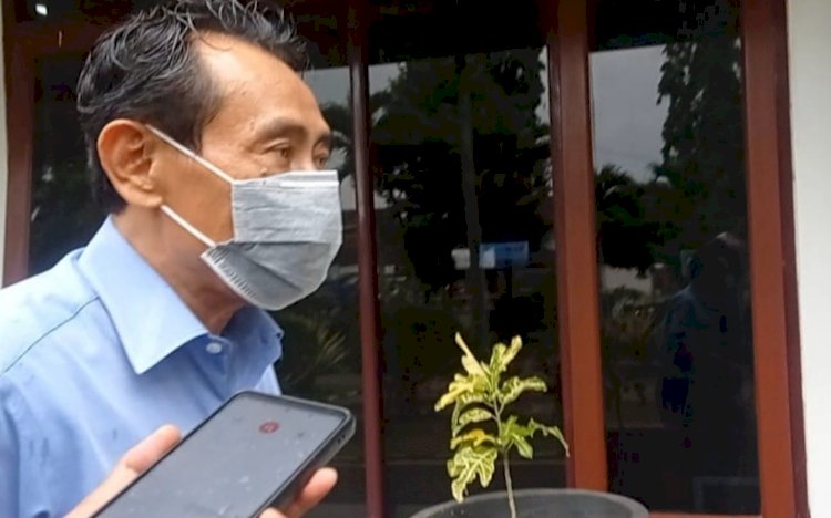 Ramelan, Dirut PT BPR Artha Kanjuruhan saat memenuhi panggilan Kejari Kabupaten Malang/RMOLJatim
