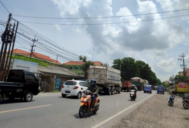 Jalur Pantura Deandles di Kecamatan Manyar, Gresik/RMOLJatim