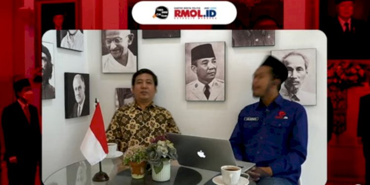 Direktur Pusat Riset Politik, Hukum dan Kebijakan Indonesia (PRPHKI), Saiful Anam, dalam acara Tanya Jawab Cak Ulung Kantor Berita Politik RMOL/Repro