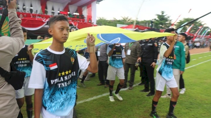 Pembukaan piala Kasad Liga Santri 2022 di Jombang/ RMOLJatim
