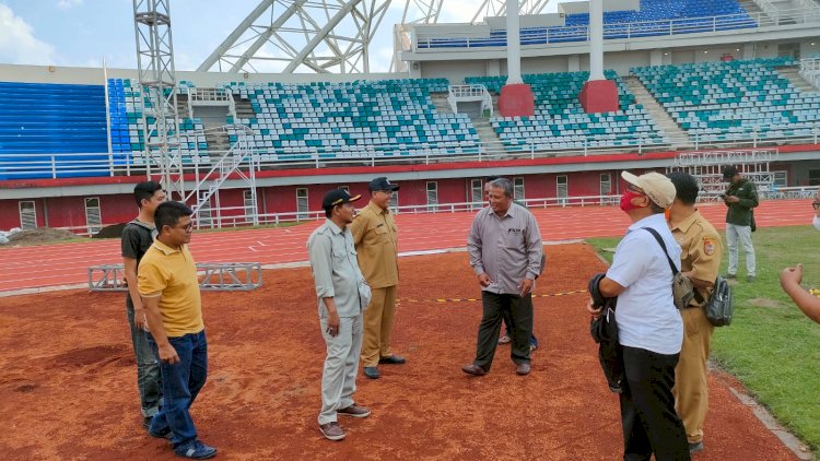 Komisi A DPRD Jember saat sidak di Stadion JSG Jember/RMOLJatim