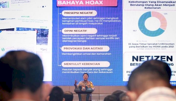 Deklarasi anti hoax yang diselenggarakan Polda Jatim dan nitizen se-Jawa Timur di hotel Vasa Surabaya dibuka langsung oleh Kapolda Jawa Timur/ist