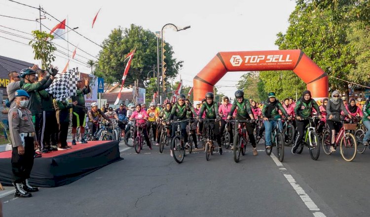 Peserta Fun Bike Polres Jombang sambut HUT Bhayangkara/RMOLJatim