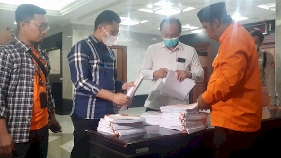 Pengurus Partai Buruh saat menyiapkan dokumen gugatan ke MK/RMOL