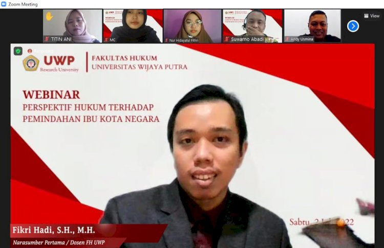 Pengajar dari Fakultas Hukum Universitas Wijaya Putra, Fikri Hadi/ist