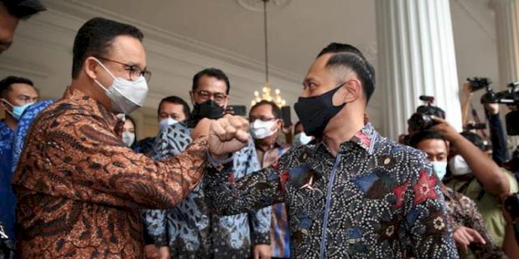 Anies Baswedan saat menerima kunjungan Ketum Demokrat Agus Harimurti Yudhoyono (AHY) di Balaikota/Net