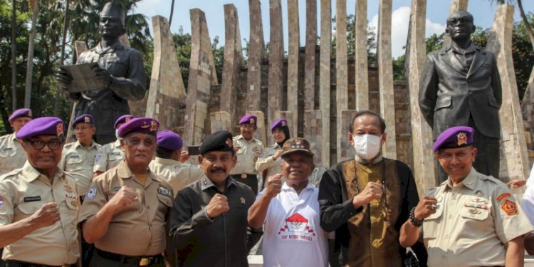 eringatan 63 Tahun Dekrit Presiden 5 Juli 1945 di Tugu Proklamasi, Jakarta Pusat/Ist