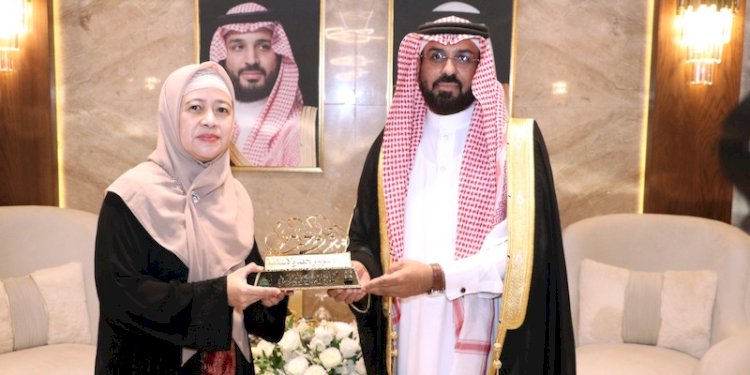 Ketua DPR RI Puan Maharani saat berkunjung ke Arab Saudi sebelum penyelenggaraan ibadah Haji awal Mei 2022 lalu/Ist